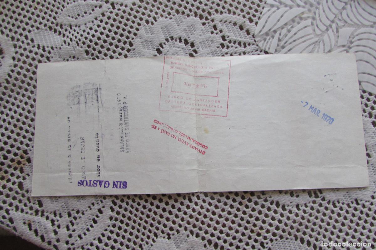 Documentos bancarios: DOCUMENTO BANCO DE SANTANDER 1970 BANCO DE BEJAR - Foto 5
