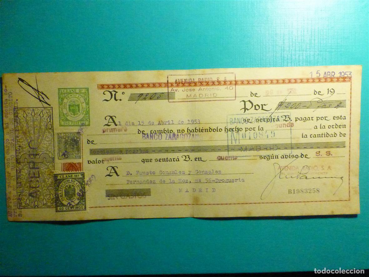 Documentos bancarios: Antigua Letra de cambio - Primera de Cambio - A&ntilde;o 1973 - Clase 11, 11&ordf; -