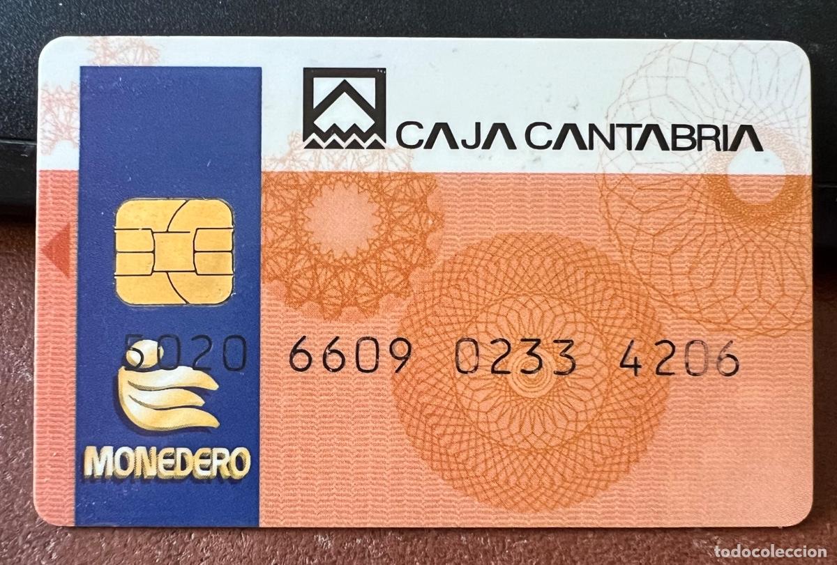 Documentos bancarios: Tarjeta monedero de Caja Cantabria (Cajacantabria) - Con su funda - Banco