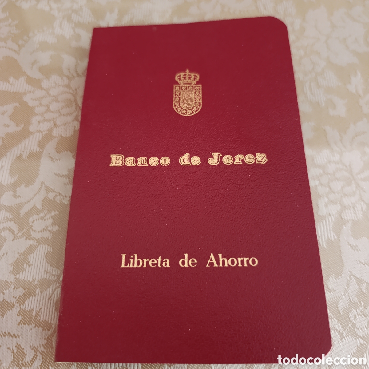 Documentos bancarios: Banco de Jerez,libreta antigua a&ntilde;o 1983,Rumasa al dorso