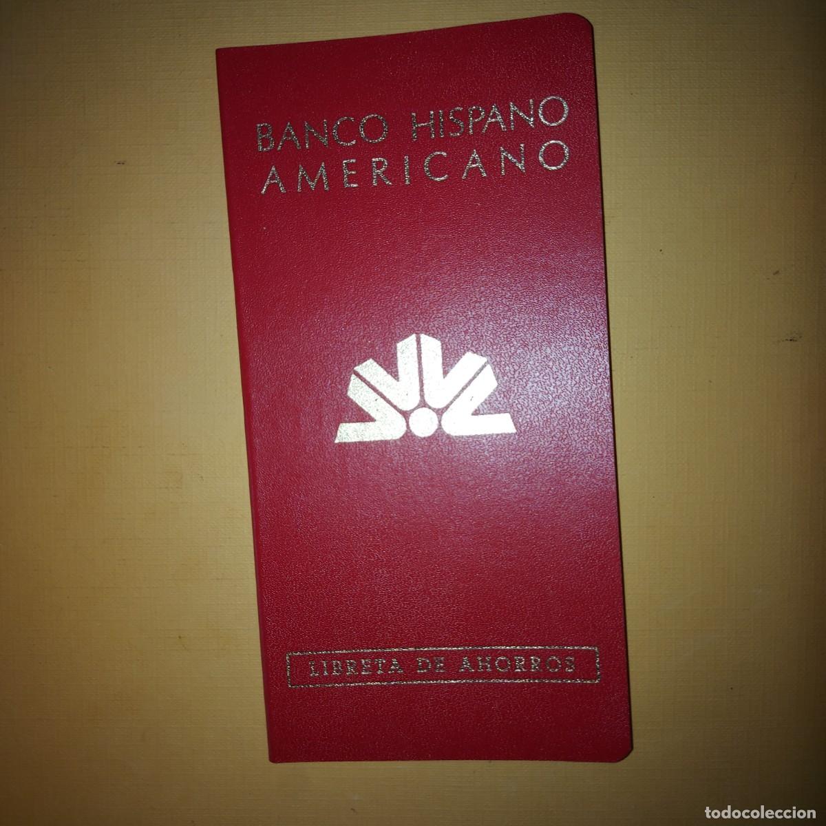 Documentos bancarios: Banco hispano americano , caja de ahorros libreta