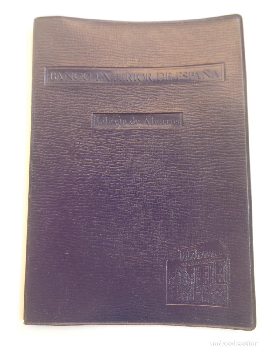 Documentos banc&aacute;rios: BANCO EXTERIOR DE ESPA&Ntilde;A : FUNDA PARA LA LIBRETA DE AHORROS CON AGUILA DE SAN JUAN
