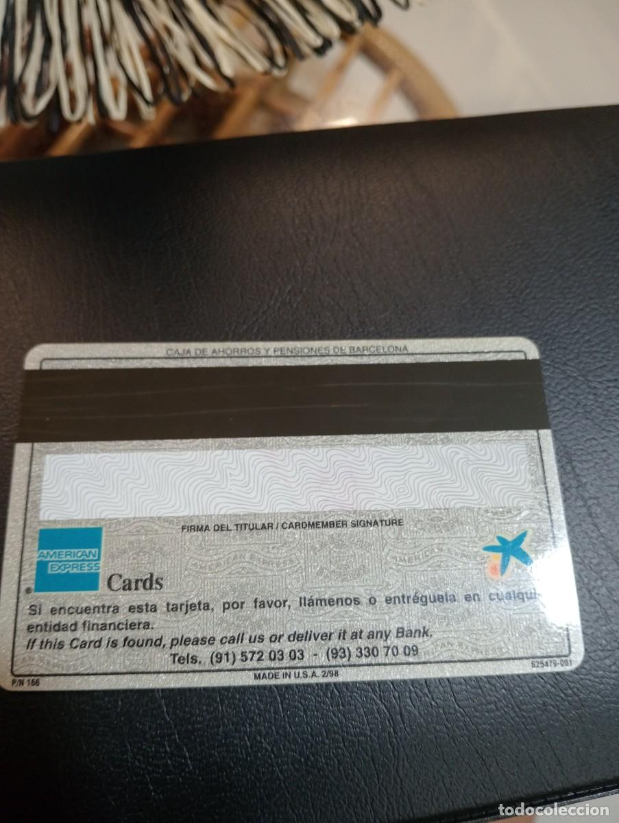 Documentos bancarios: Tarjeta American Express antigua La Caixa - Foto 2