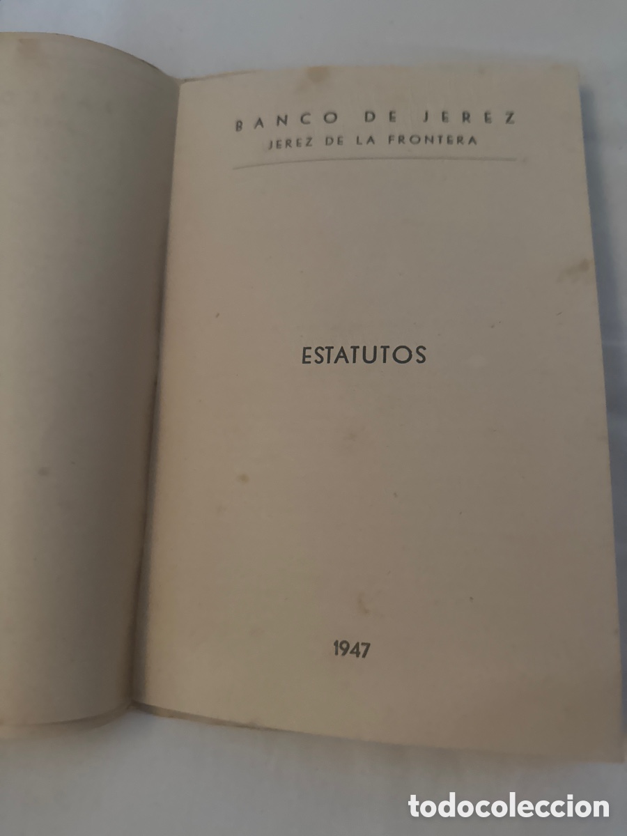 Documentos bancarios: Estatutos del Banco de Jerez - Foto 2