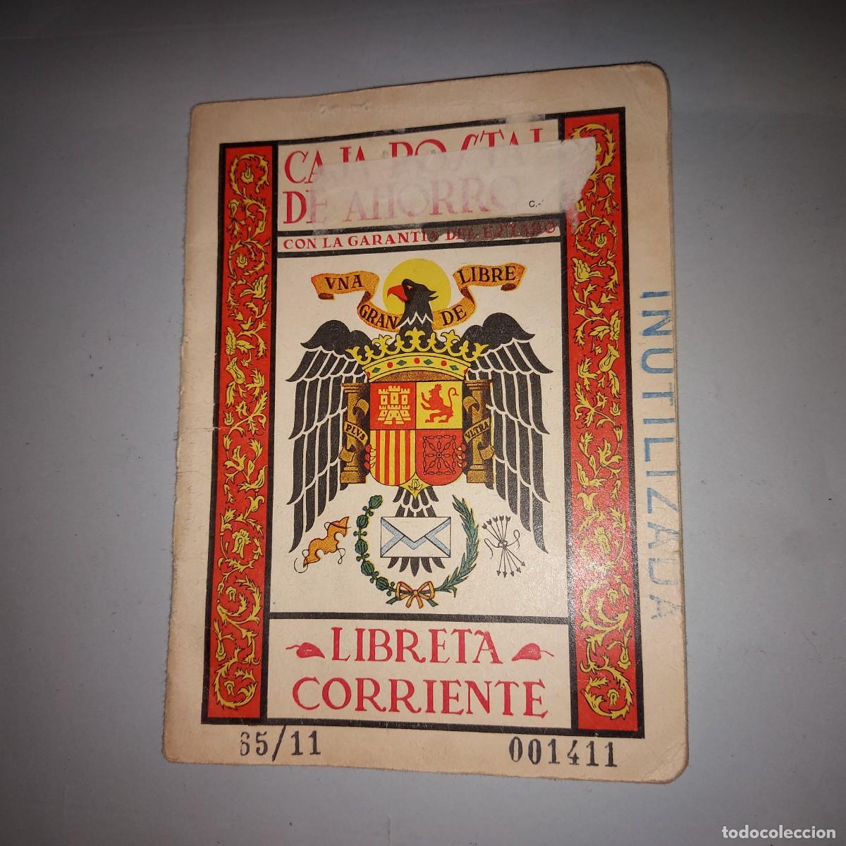 Documentos bancarios: ANTIGUA LIBRETA CORRIENTE DE LA CAJA POSTAL DE AHORROS DE SALAMANCA