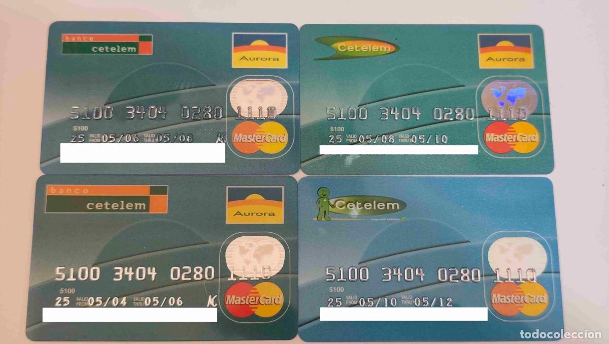 Documentos bancarios: LOTE DE 4 ANTIGUAS TARJETAS DE CREDITO - CADUCADAS - LAS DE LA FOTO