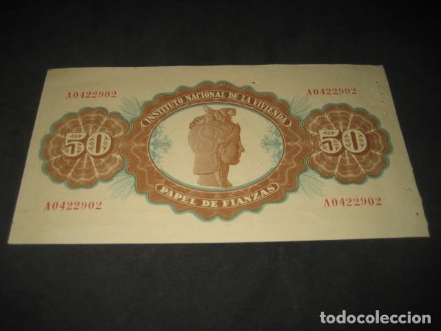 Documentos bancarios: PAPEL DE FIANZAS BILLETE DE 50 PESETAS. CLASE G. A&Ntilde;O 1940