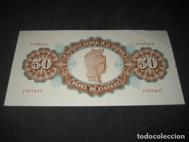 Documentos bancarios: PAPEL DE FIANZAS BILLETE DE 50 PESETAS. CLASE G. A&Ntilde;O 1959
