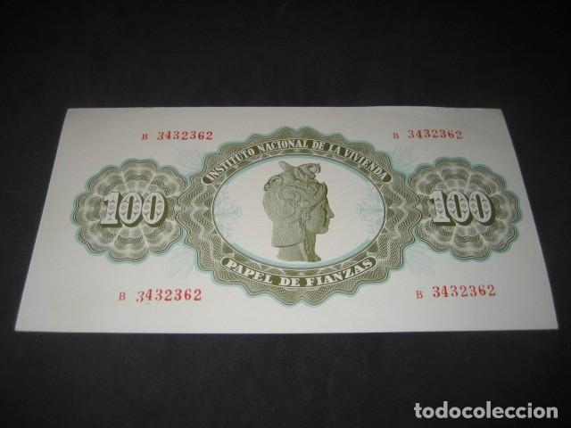 Documentos bancarios: PAPEL DE FIANZAS BILLETE DE 100 PESETAS. CLASE B. A&Ntilde;O 1966