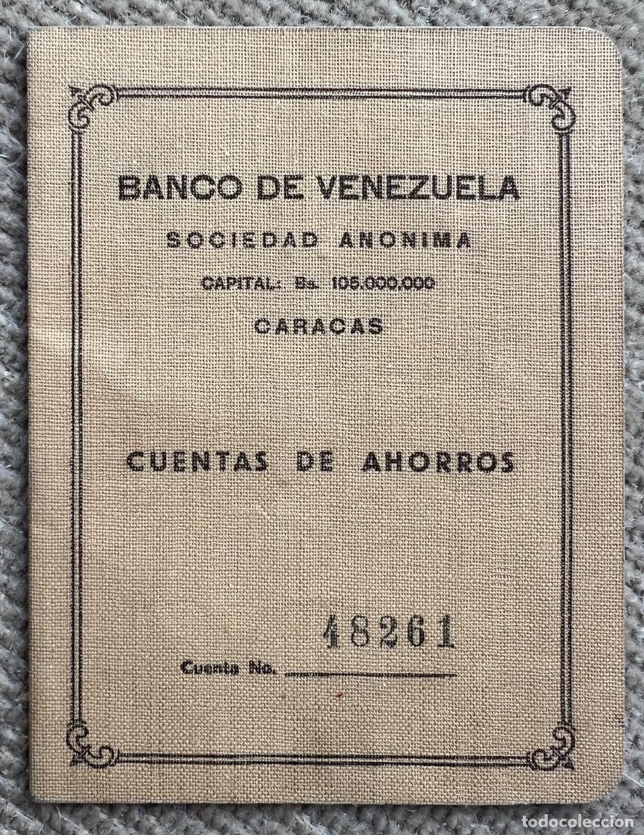 Documentos bancarios: Cartilla del Banco de Venezuela (Caracas) - Cuentas de Ahorro - A&ntilde;o 1963