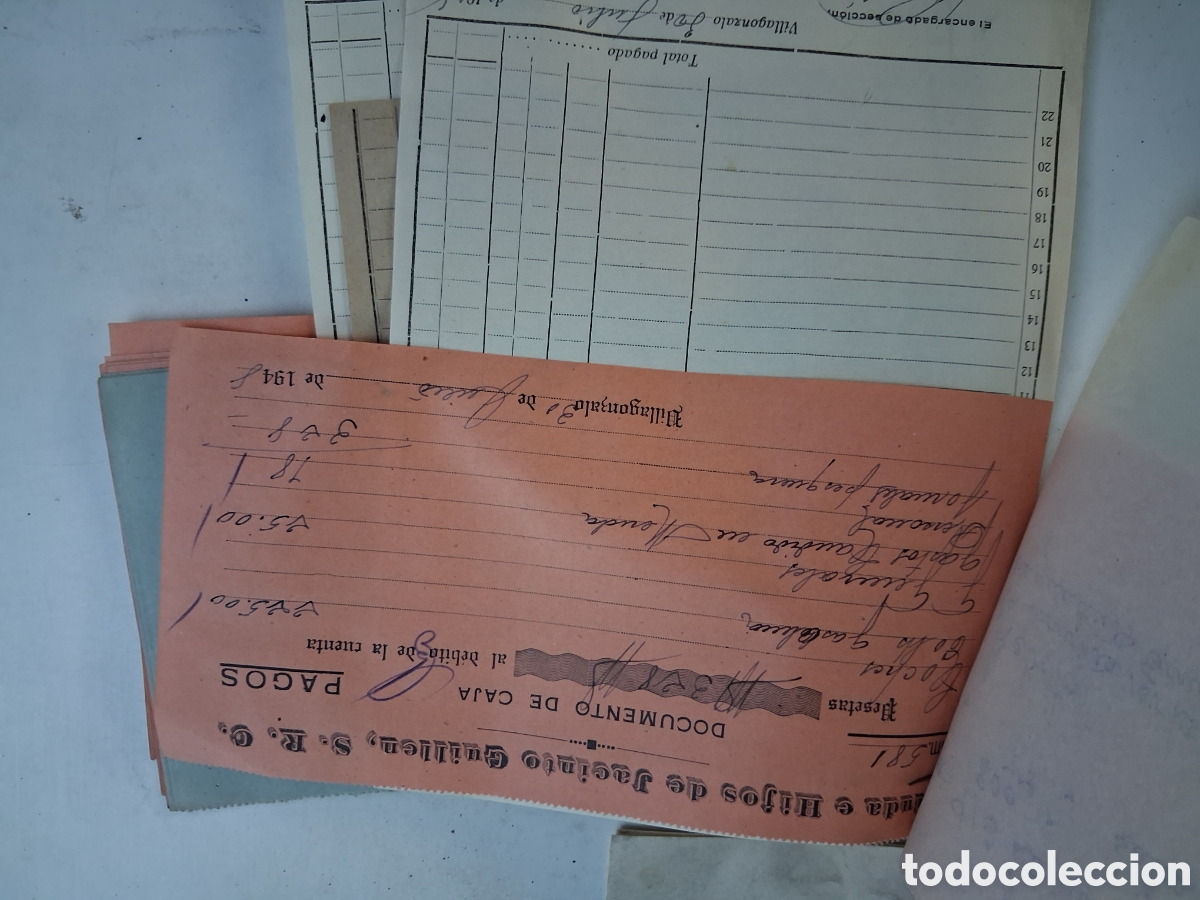 Documentos bancarios: ANTIGUO DOCUMENTO DE CAJA - Foto 2