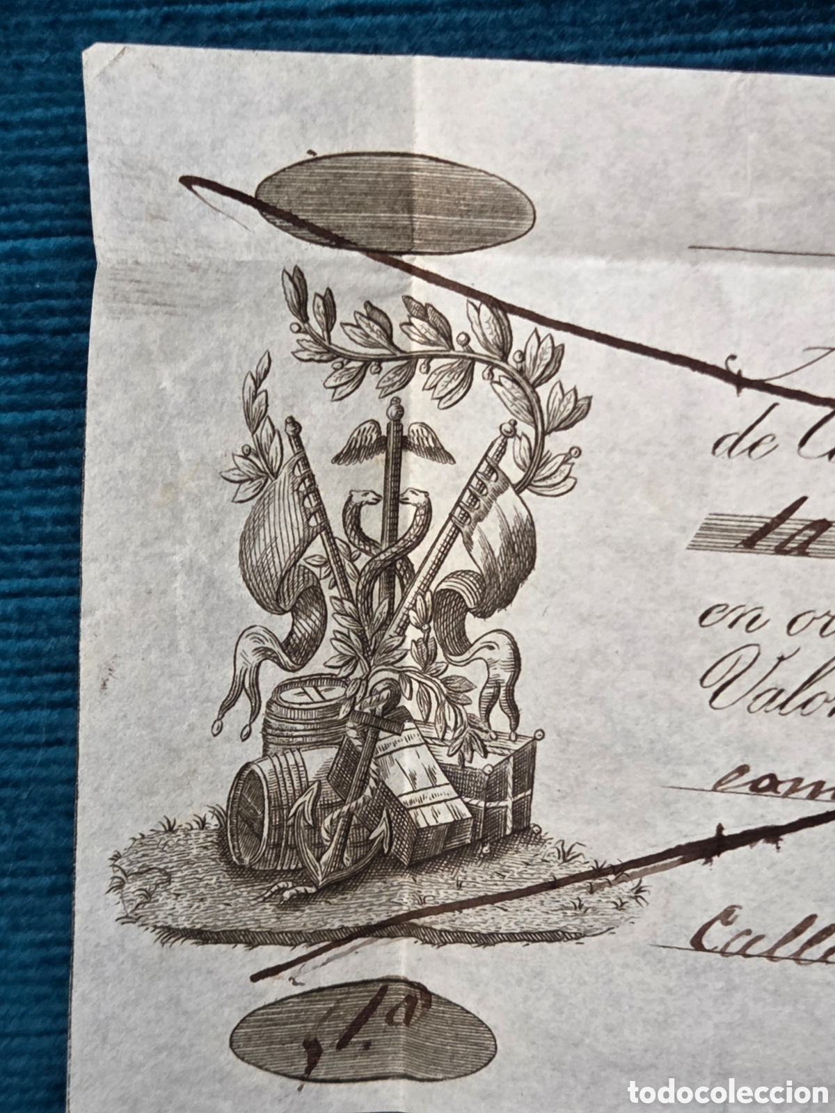 Bankdokumente: SEGOVIA 1844 LETRA DE CAMBIO DE 488,50 REALES DE VELL&Oacute;N