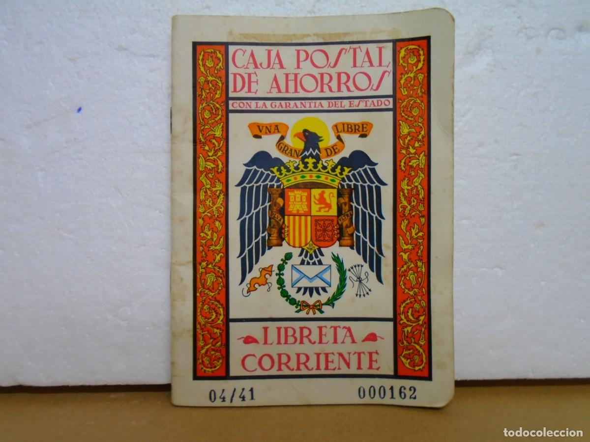 Documentos bancarios: CAJA POSTAL DE AHORROS.LIBRETA CORRIENTE.AVERTURA EN BENEJAMA(ALICANTE)A&Ntilde;OS 60.