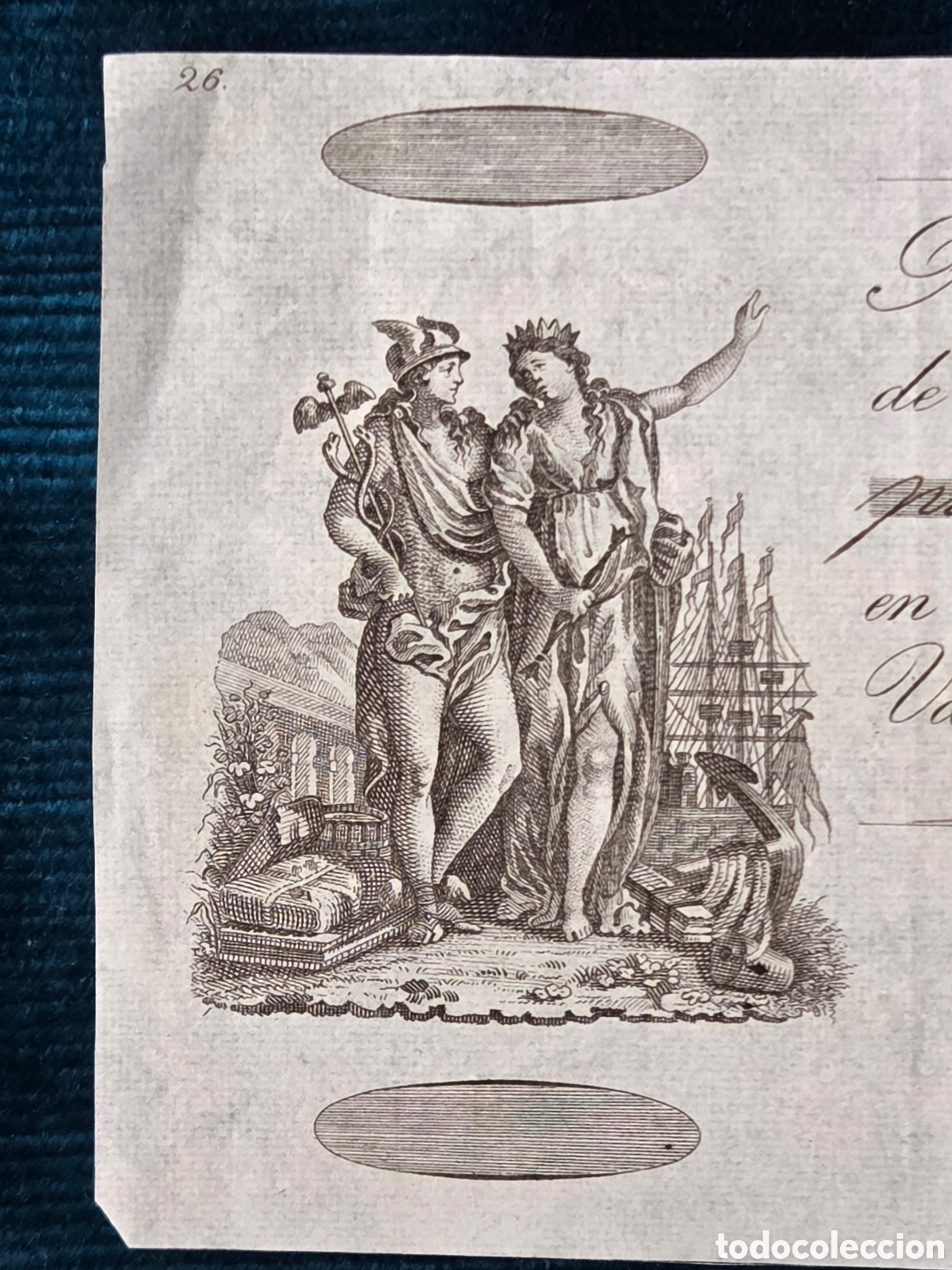Bankdokumente: MADRID 1841 LETRA DE CAMBIO DE 5000 Reales de Vell&oacute;n