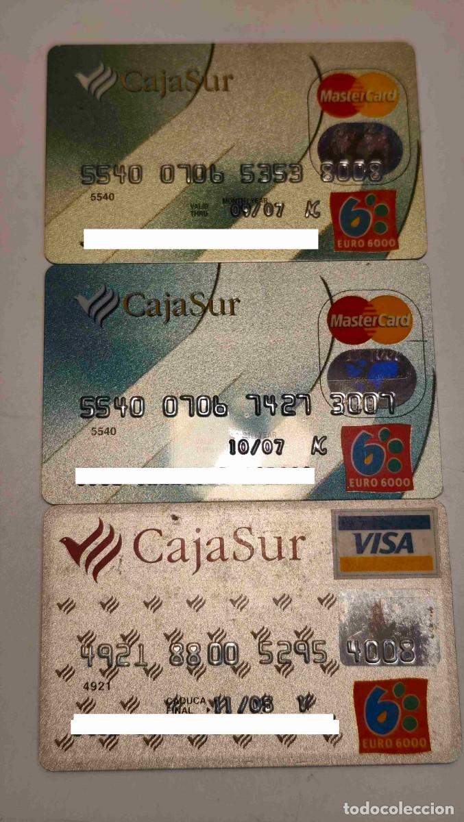 Documentos bancarios: LOTE DE 3 TARJETAS ANTIGUAS DE CREDITO - CADUCADAS - LAS DE LA FOTO