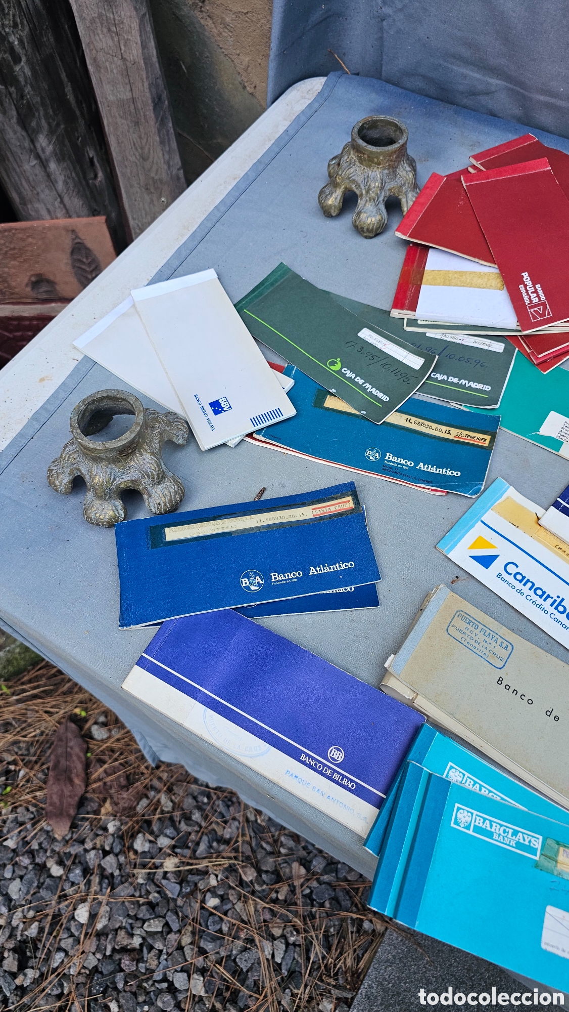 Documentos bancarios: Lote de libretas / chequeras de banco antiguas..... - Foto 2