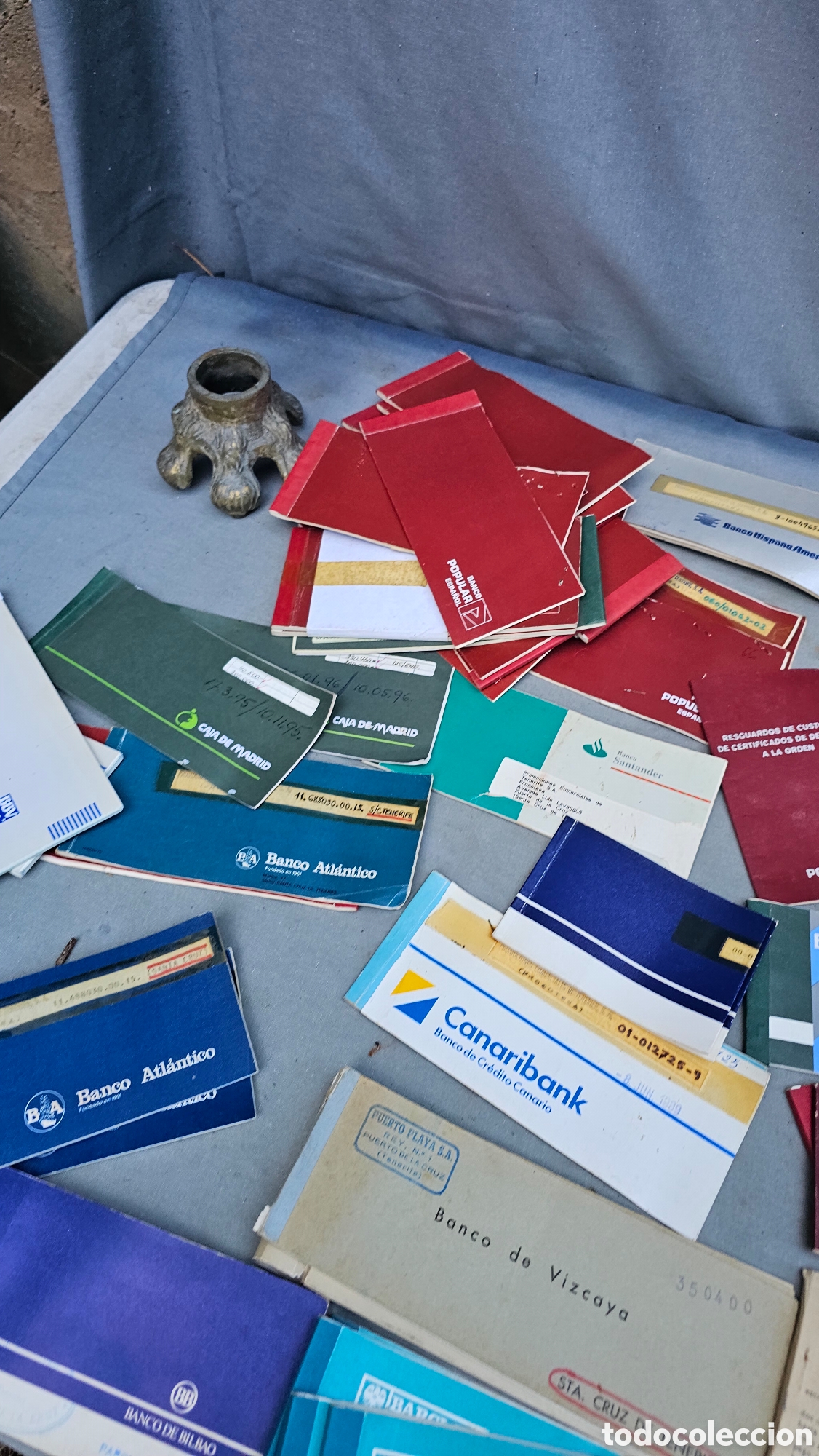 Documentos bancarios: Lote de libretas / chequeras de banco antiguas..... - Foto 3