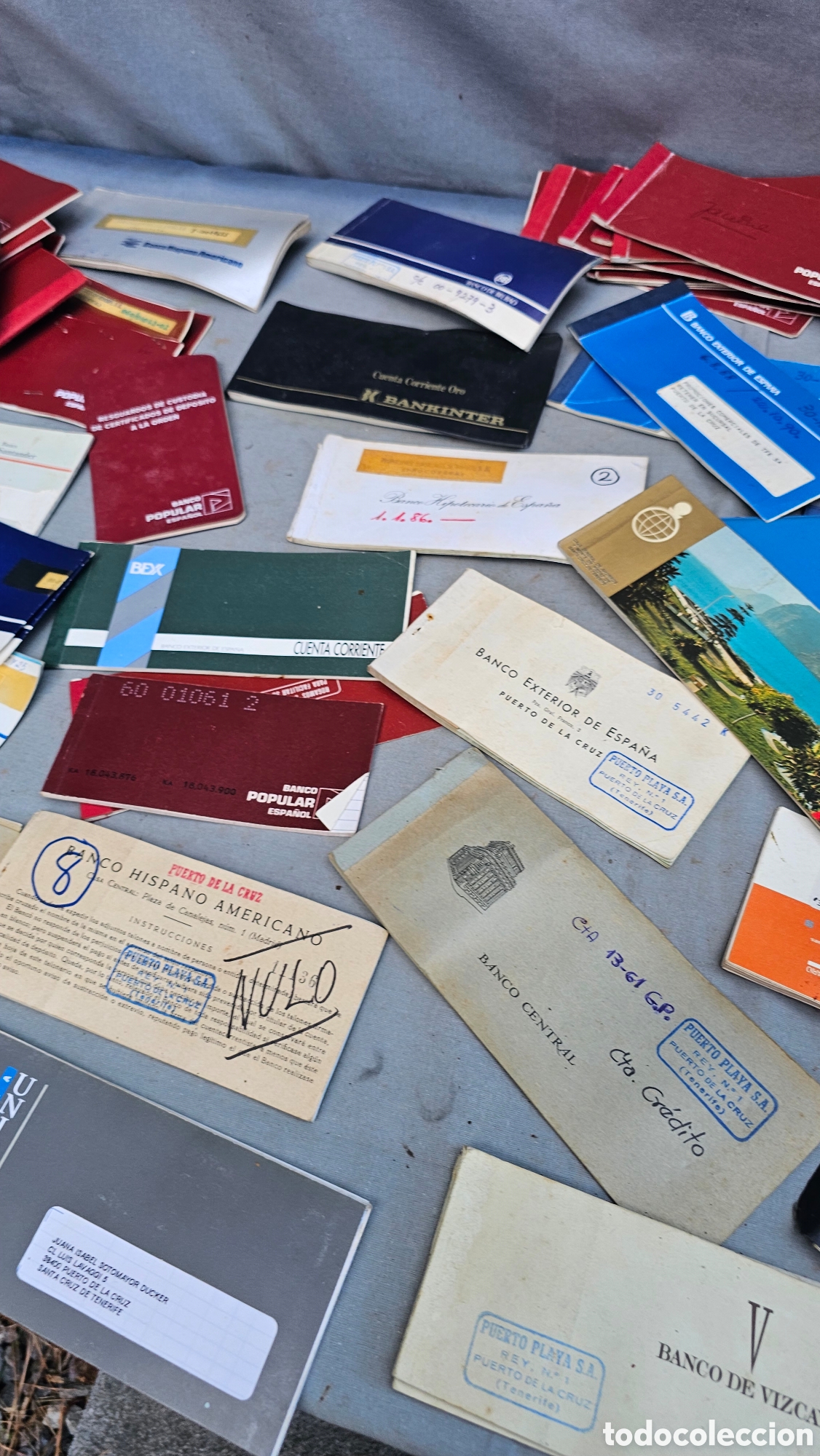 Documentos bancarios: Lote de libretas / chequeras de banco antiguas..... - Foto 8