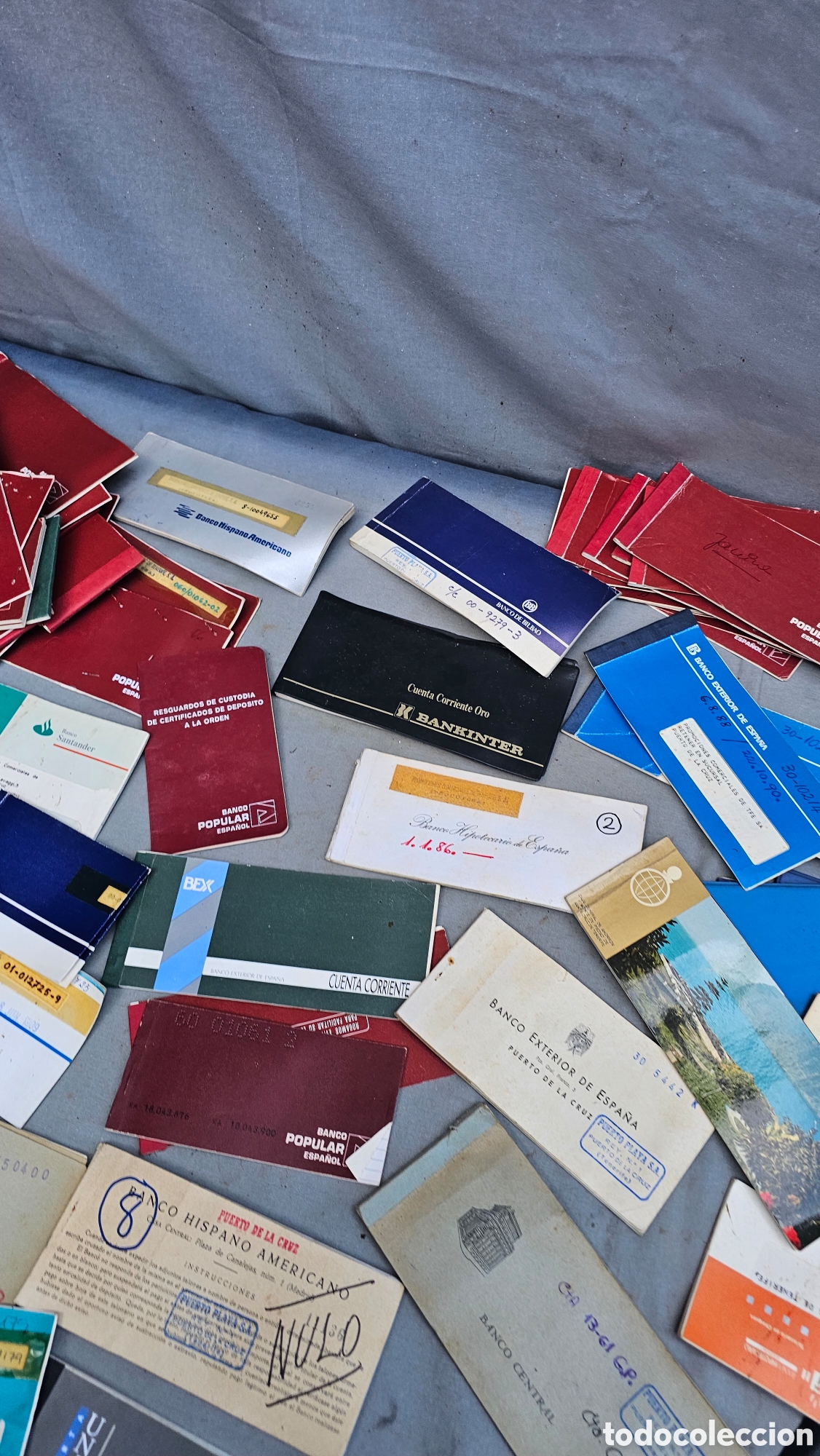 Documentos bancarios: Lote de libretas / chequeras de banco antiguas..... - Foto 9