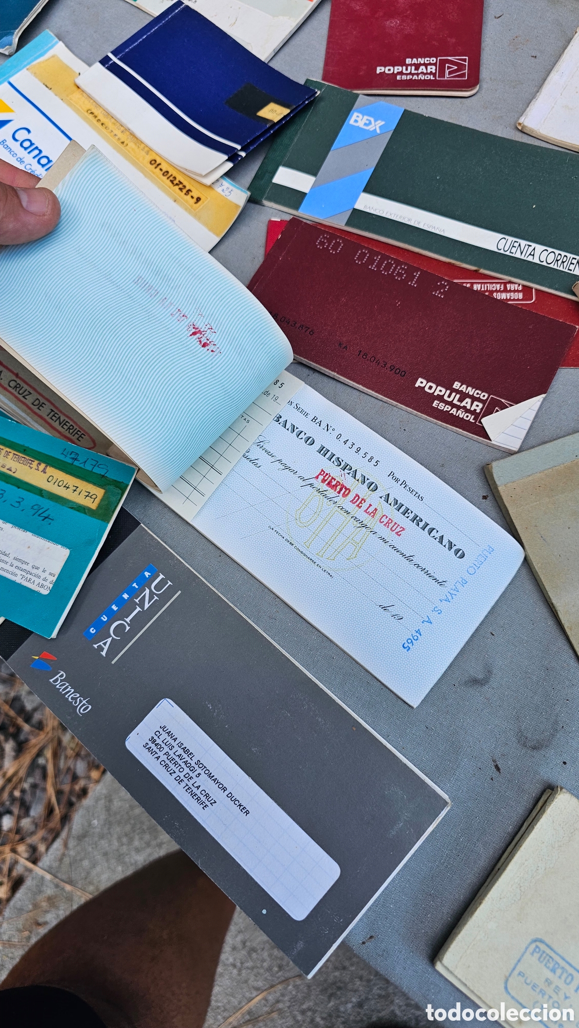 Documentos bancarios: Lote de libretas / chequeras de banco antiguas..... - Foto 17