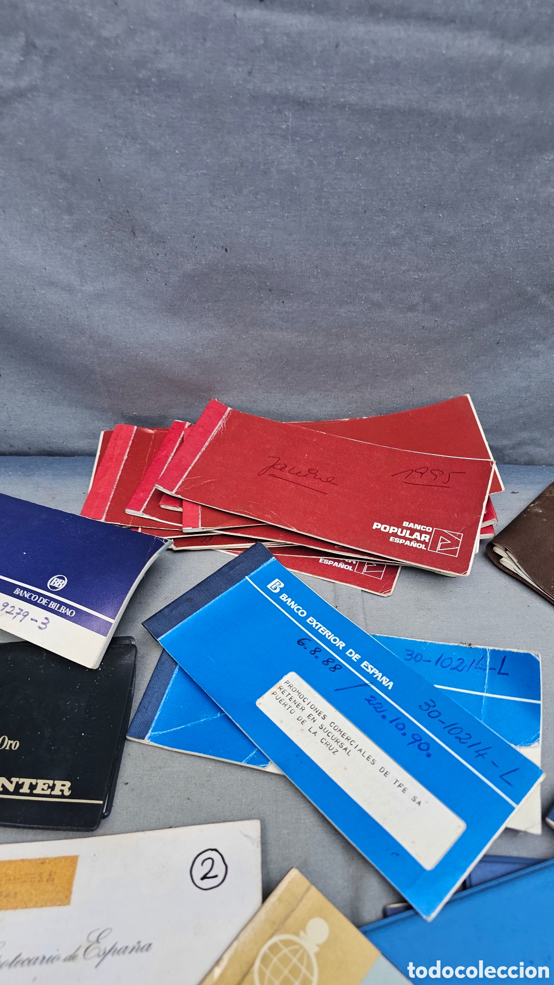 Documentos bancarios: Lote de libretas / chequeras de banco antiguas..... - Foto 21