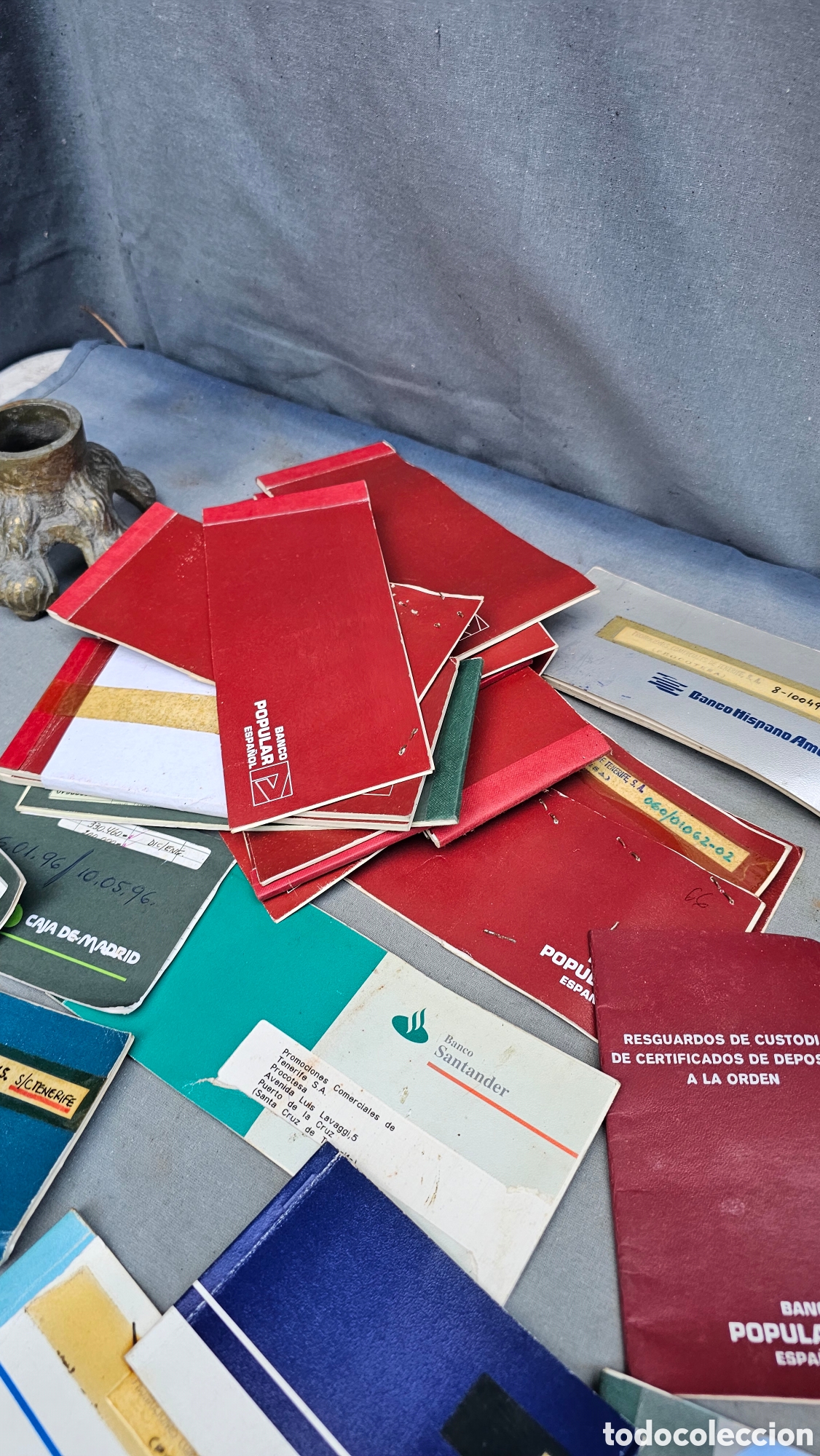 Documentos bancarios: Lote de libretas / chequeras de banco antiguas..... - Foto 22