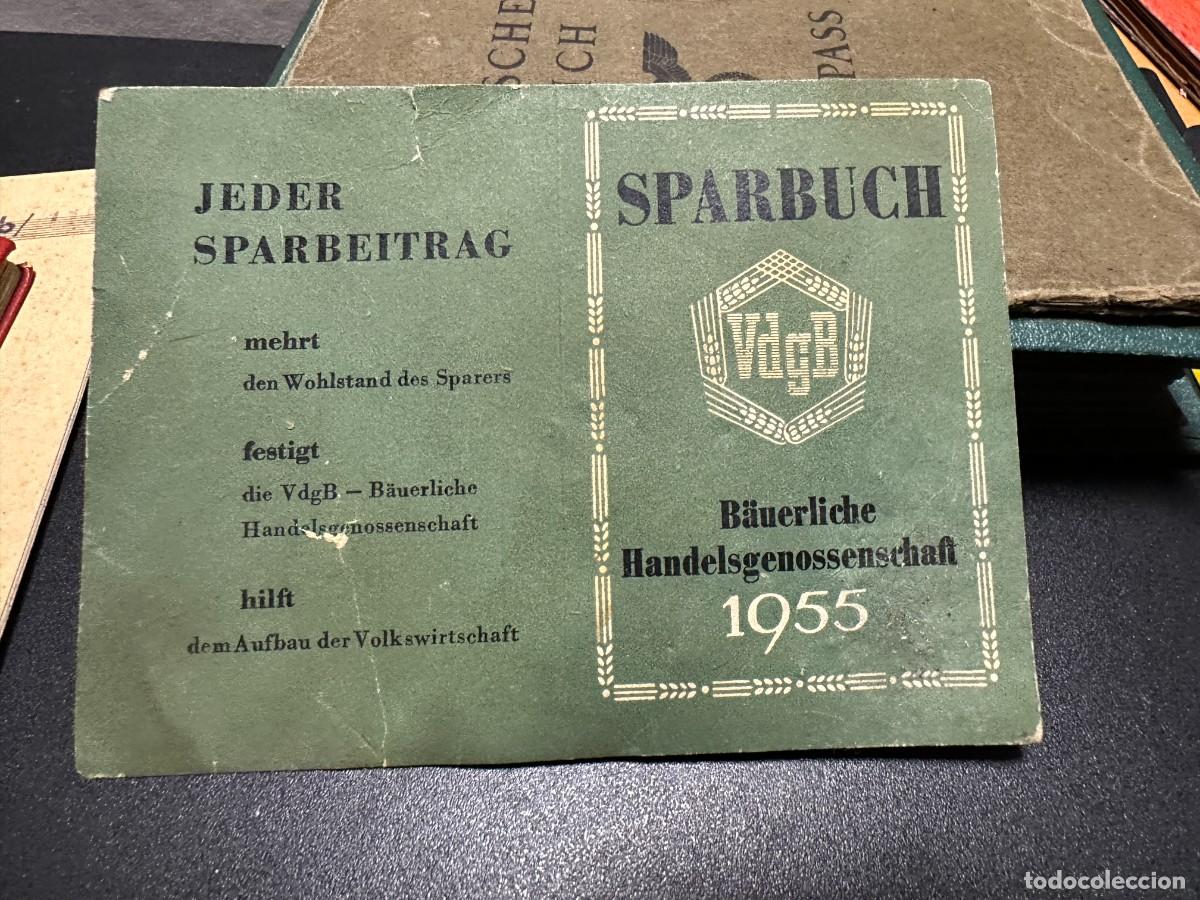Documentos bancarios: Libreta De Ahorro VdgB Alemania Oriental 1955 Sparbuch Original