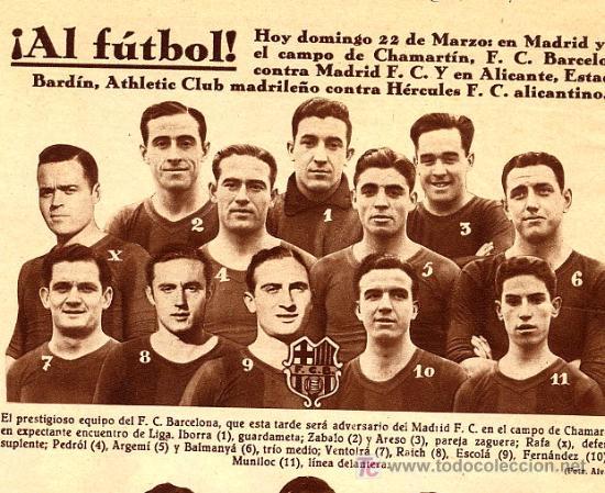 Coleccionismo deportivo: BARCELONA 1936 BAR&Ccedil;A RETAL REVISTA