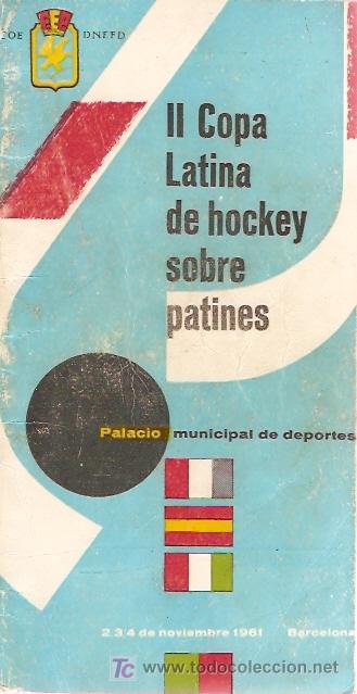 Coleccionismo deportivo: PROGRAMA II COPA LATINA HOCKEY PATINES 1961 - Foto 1