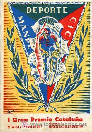 Coleccionismo deportivo: CICLISMO PROGRAMA I GRAN PREMIO CATALU&Ntilde;A A&Ntilde;O 1947 - Foto 1