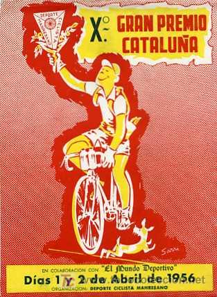 Coleccionismo deportivo: CICLISMO PROGRAMA X GRAN PREMIO CATALU&Ntilde;A A&Ntilde;O 1956 - Foto 1