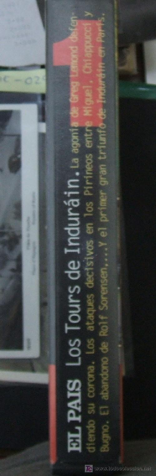 Coleccionismo deportivo: LOS TOURS DE INDURAIN VHS- 038 - Foto 2