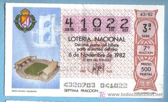 Coleccionismo deportivo: D&Eacute;CIMO 41022 DEDICADO AL NUEVO ESTADIO. VALLADOLID - Foto 1