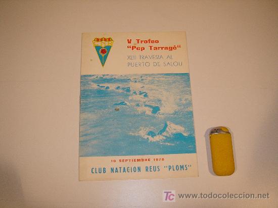 Sammelleidenschaft Sport: programa de la V travesia al puerto de salou 1978