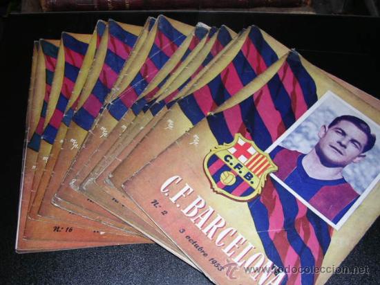 Sports collectibles: C.F.BARCELONA - PROGRAMA OFICIAL DEL F.C.BARCELONA 1953, SE VENDEN SUELTOS A 15 EUROS