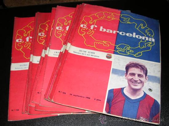 Sammelleidenschaft Sport: PROGRAMAS C.F.BARCELONA 1958 - 59, SUELTOS A 15 EUROS