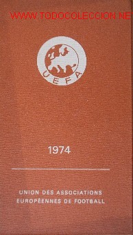 Coleccionismo deportivo: AGENDA UEFA 1974 - Foto 1