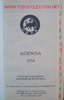 Coleccionismo deportivo: AGENDA UEFA 1974 - Foto 2