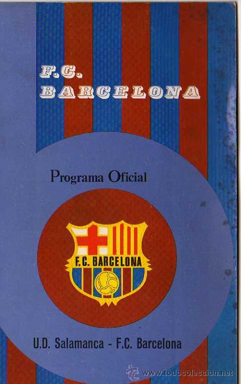 Collectionnisme sportif: PROGRAMA OFICIAL U.D. SALAMANCA - F.C.BARCELONA 13/09/75