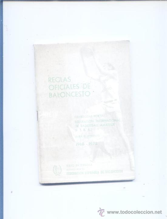 Sammelleidenschaft Sport: Reglas oficiales de baloncesto,periodo 68-72 federacion espa&ntilde;ola de baloncesto