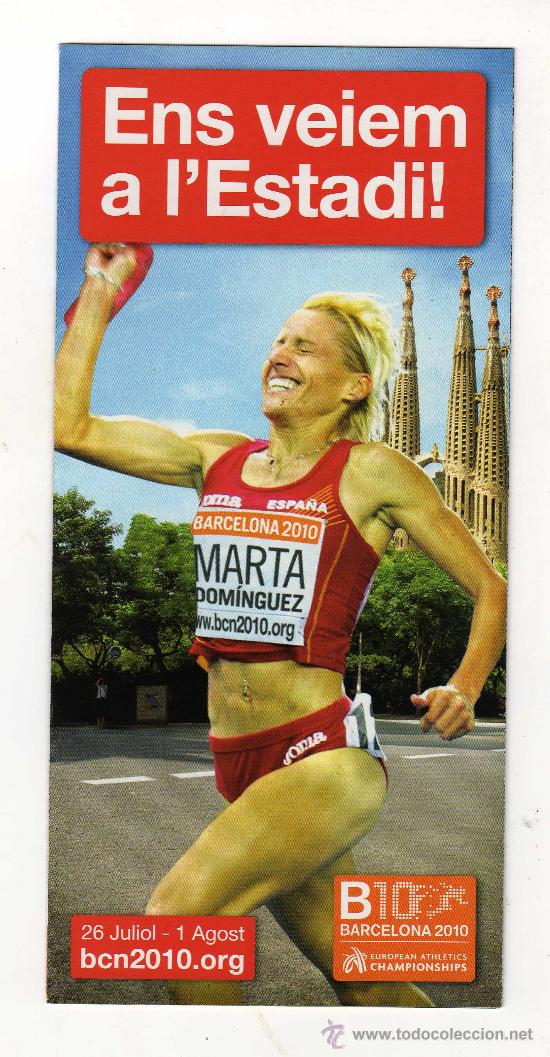 Coleccionismo deportivo: CUATR&Iacute;PTICO EN CATAL&Aacute;N  DEL EUROPEO DE ATLETISMO DE BARCELONA (A&ntilde;o 2010) - Foto 1