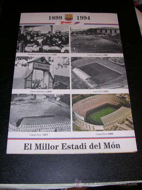 Coleccionismo deportivo: FC BARCELONA 1899 - 1994 , EL MILLOR ESTADI DEL MON. SPORT - Foto 2