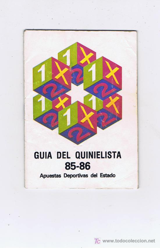 Coleccionismo deportivo: Guia del quinielista 85/86 - Foto 1