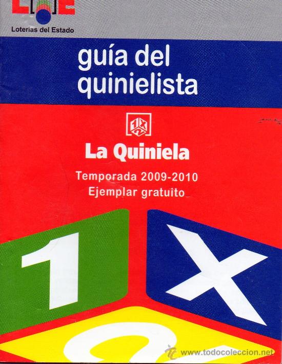 Sammelleidenschaft Sport: GUIA DEL QUINIELISTA 2009-2010