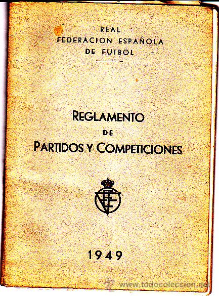 Reglamento federacion española de futbol