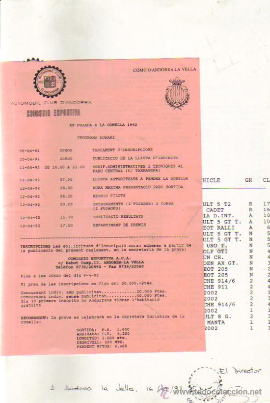 Lote De Hojas De Tiempos Reglamentos Etc Automo Comprar En Todocoleccion