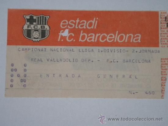 Coleccionismo deportivo: FC Barcelona - Real Valladolid. - Foto 1