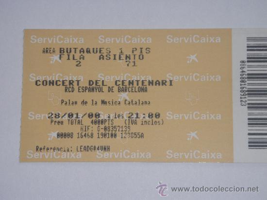Coleccionismo deportivo: Concert del Centenari - RCD Espanyol- - Foto 1