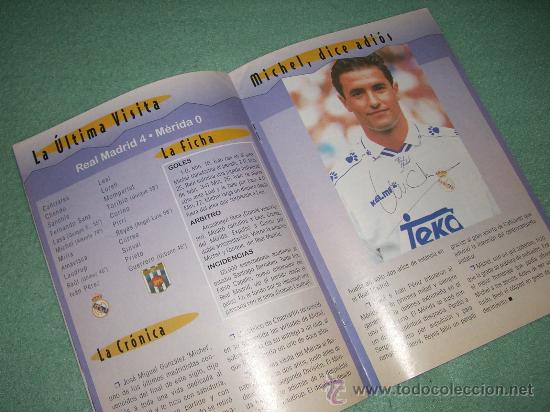 Coleccionismo deportivo: Programa f&uacute;tbol Real Madrid - M&eacute;rida (14/12/1997) - Foto 2