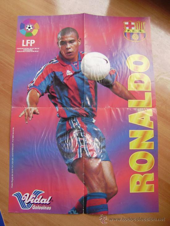 Sports collectibles: F.C BARCELONA .POSTER DE RONALDO GIGANTE